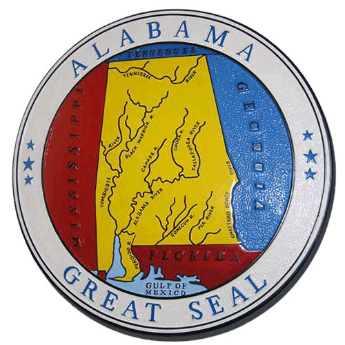 Alabama State Seal Plaque Plaques And Seals 6762